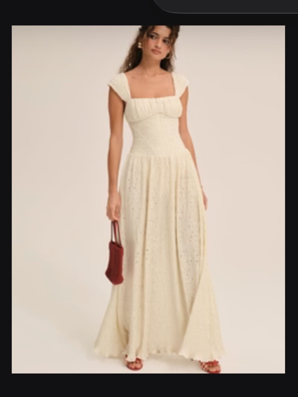 Erika Bustier Maxi Skirt - Natural